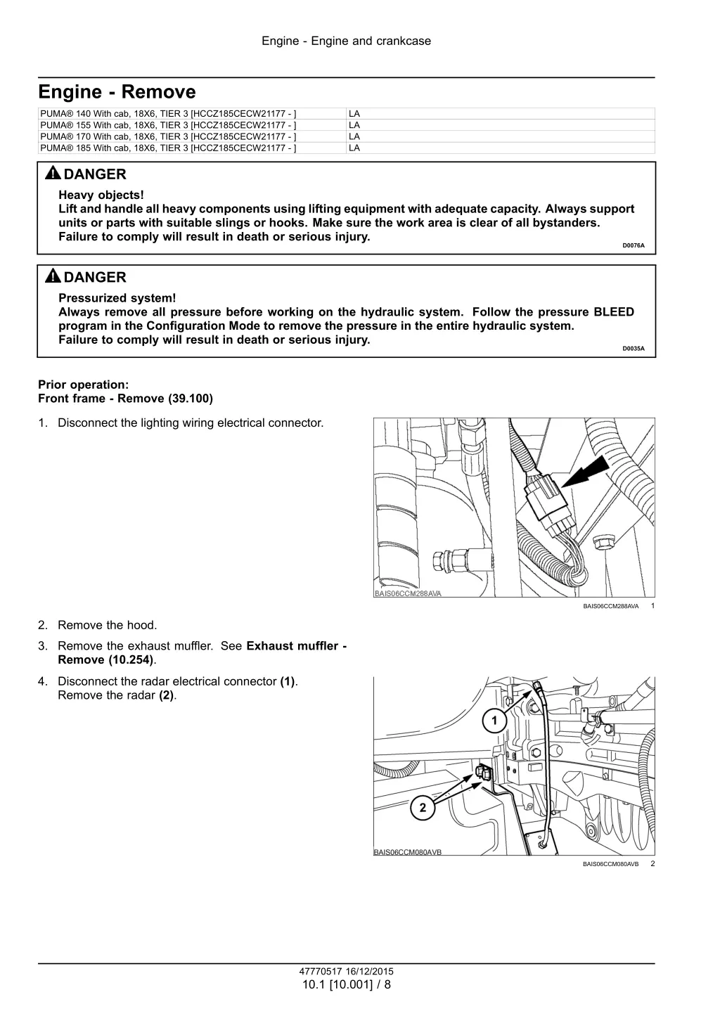 engine engine and crankcase 5