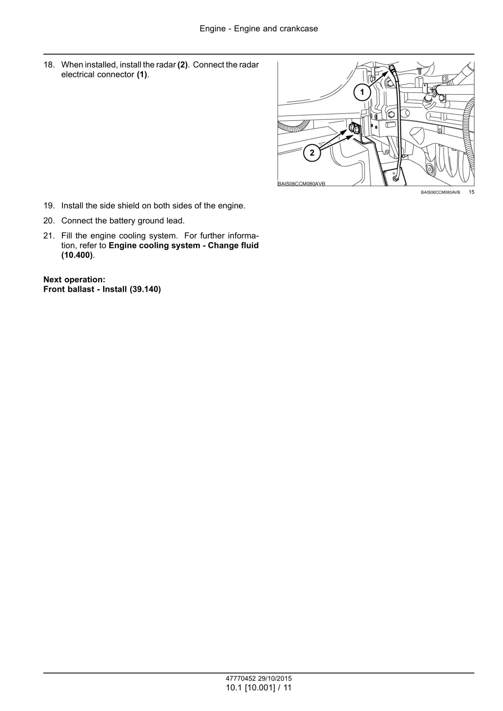 engine engine and crankcase 4