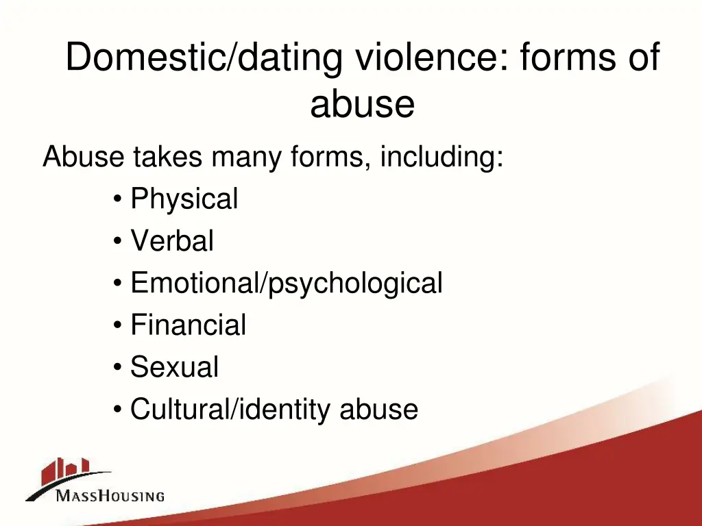 domestic dating violence forms of abuse abuse