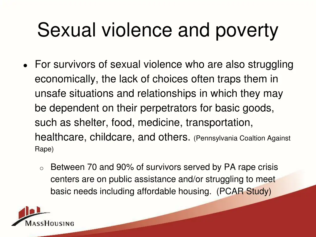 sexual violence and poverty