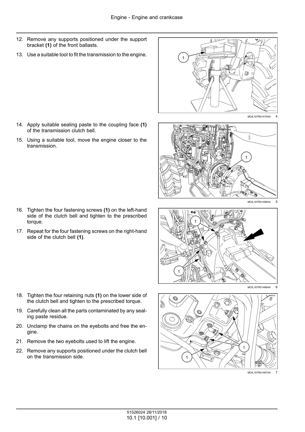 engine engine and crankcase 7