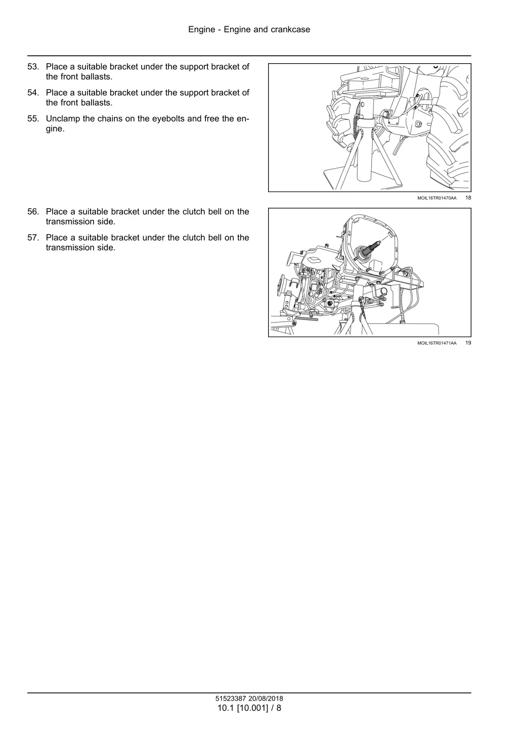 engine engine and crankcase 5