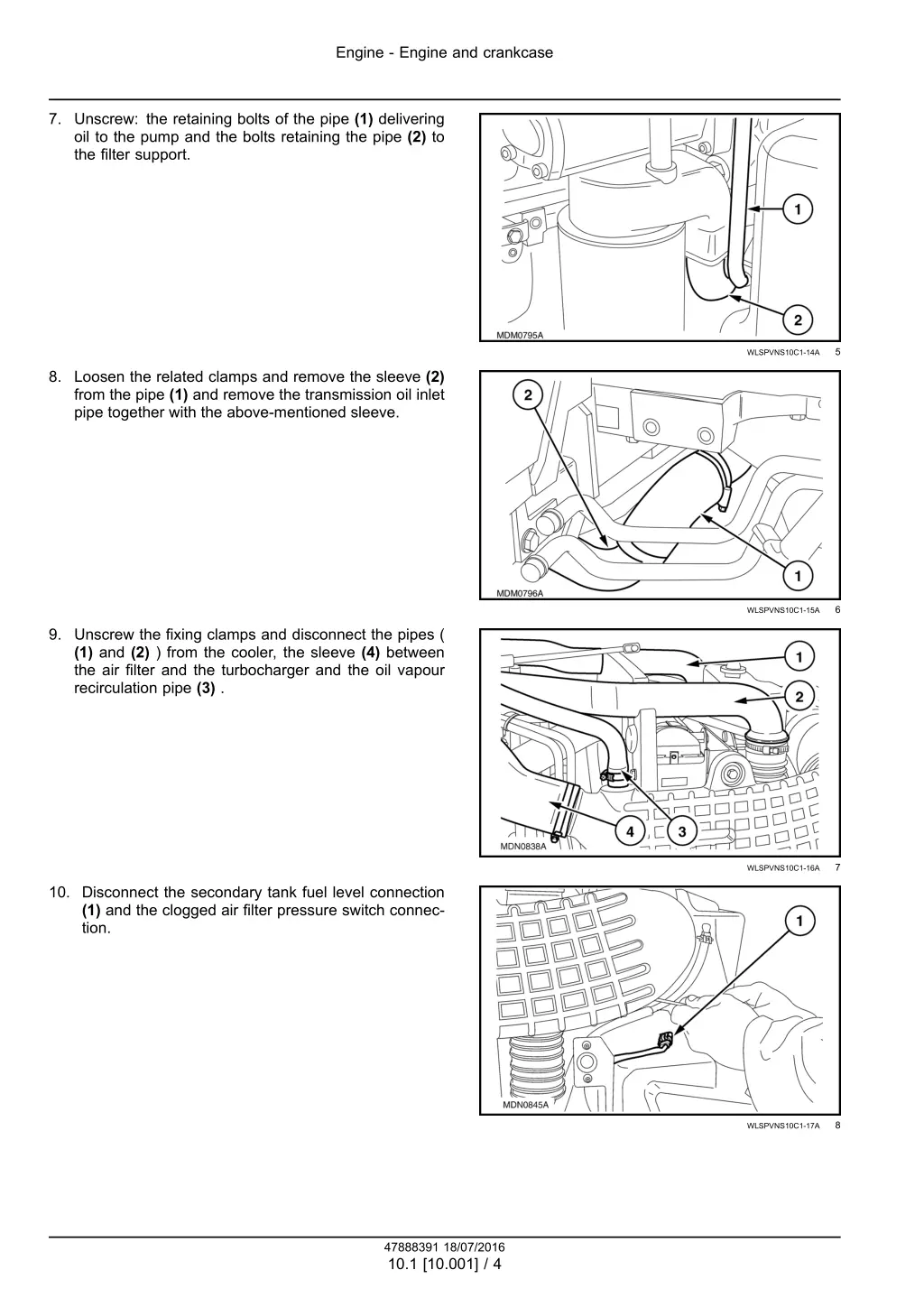 engine engine and crankcase 1