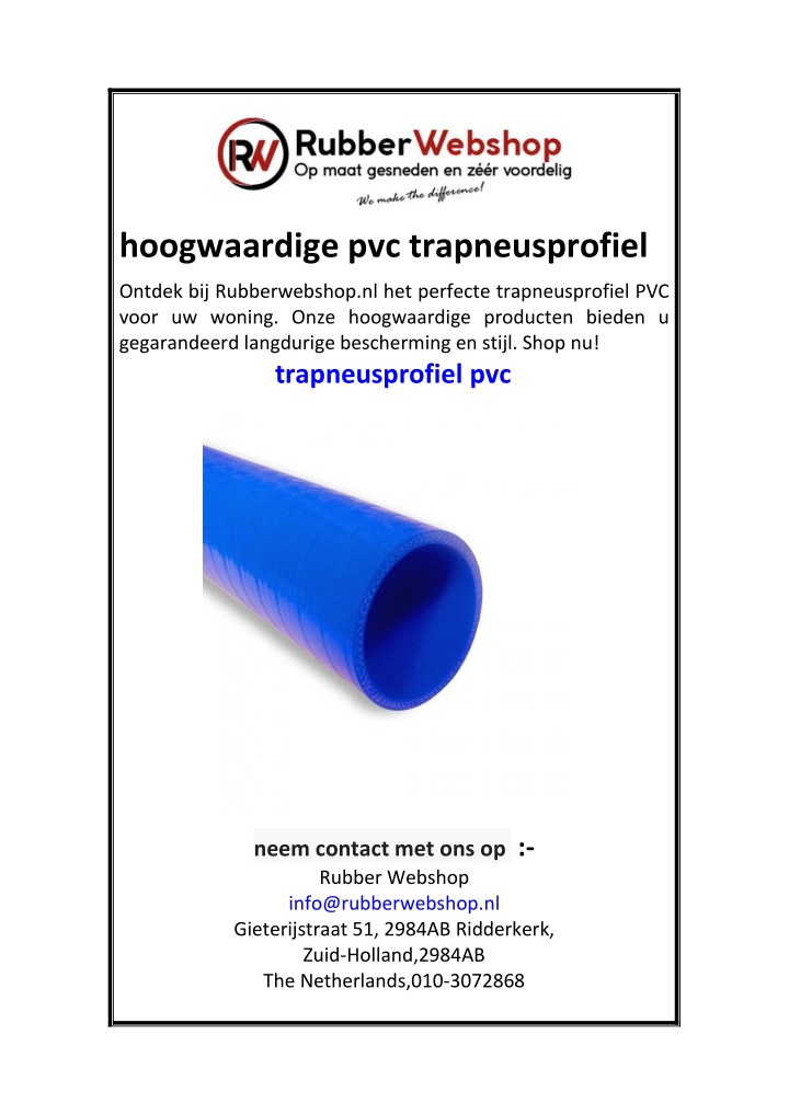 hoogwaardige pvc trapneusprofiel