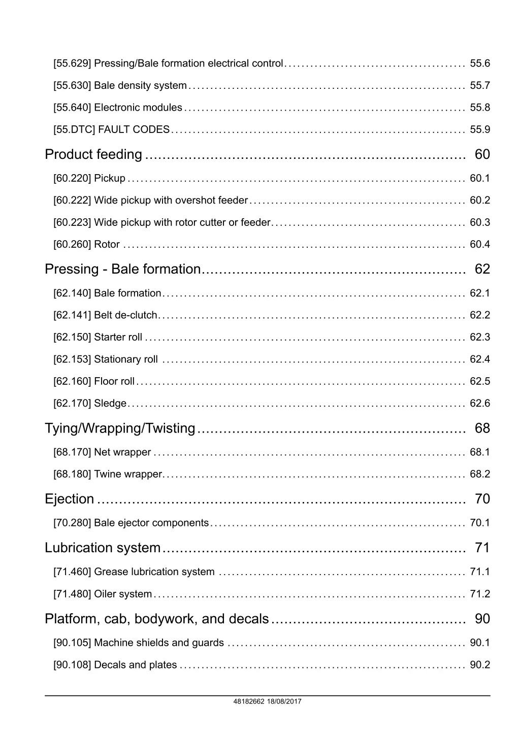 55 629 pressing bale formation electrical control
