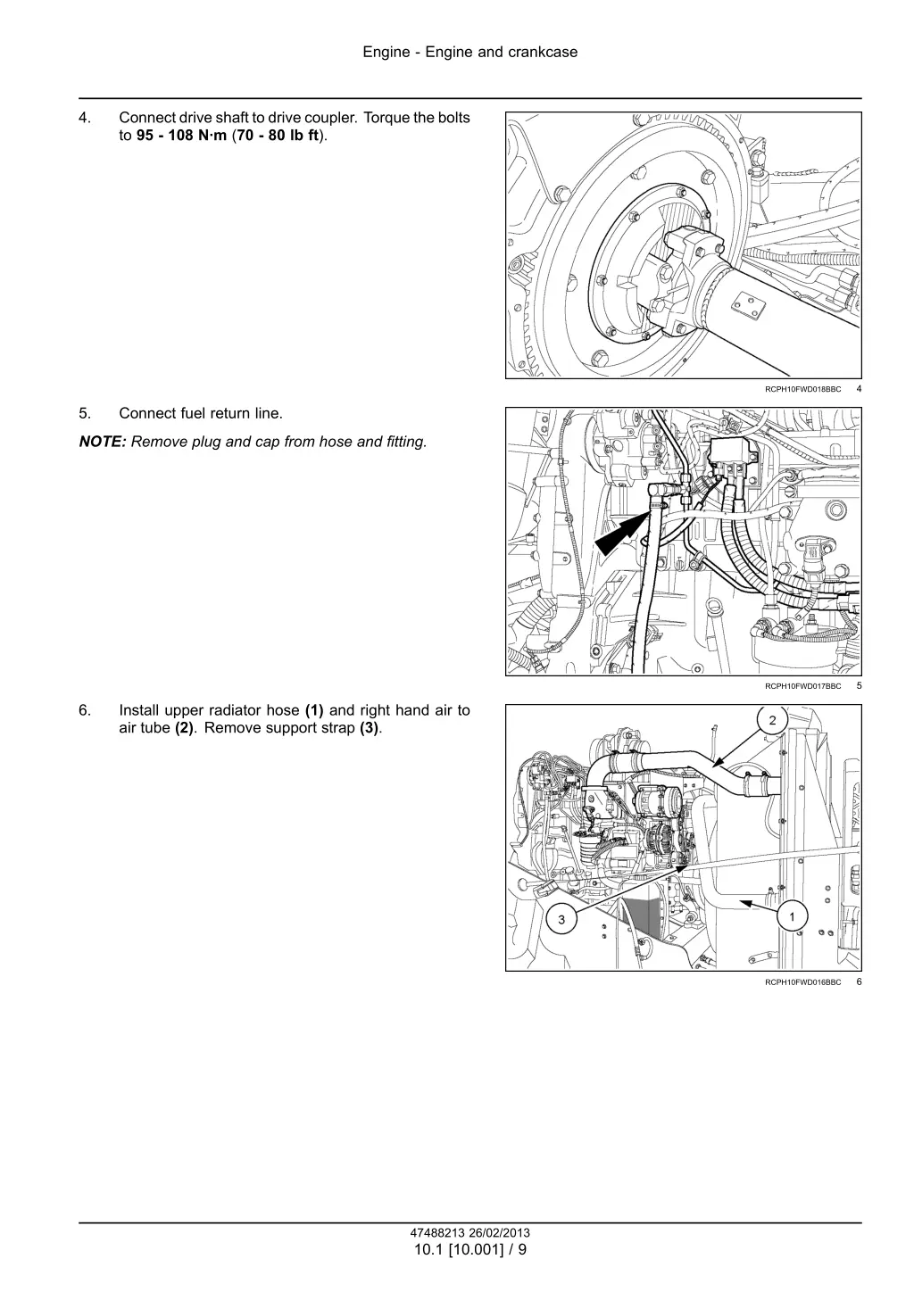 engine engine and crankcase 6