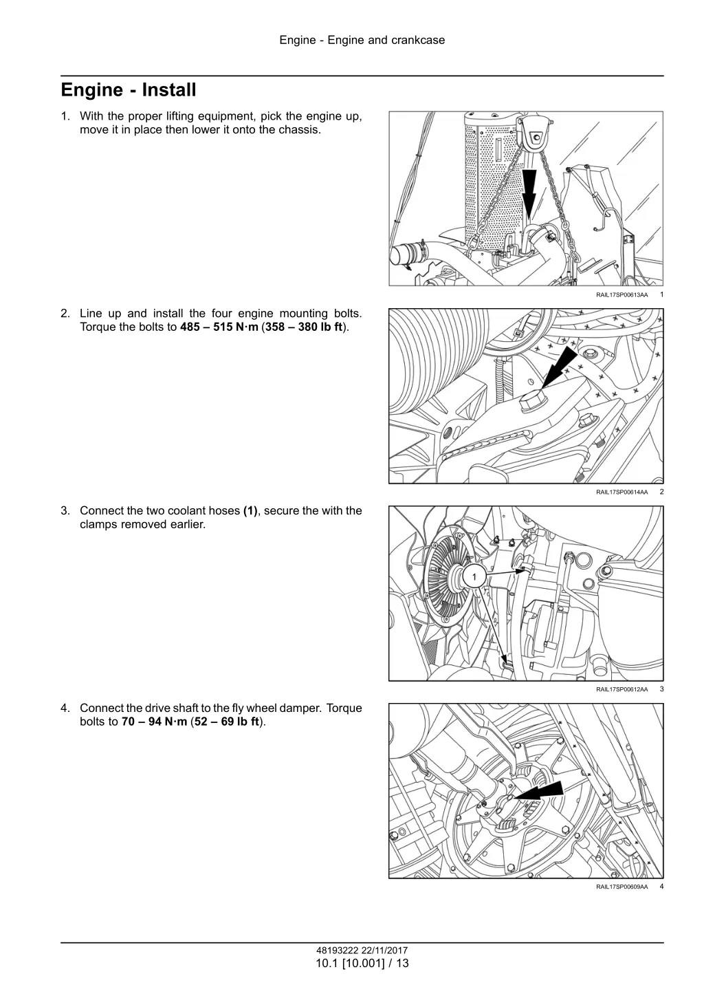 engine engine and crankcase 10
