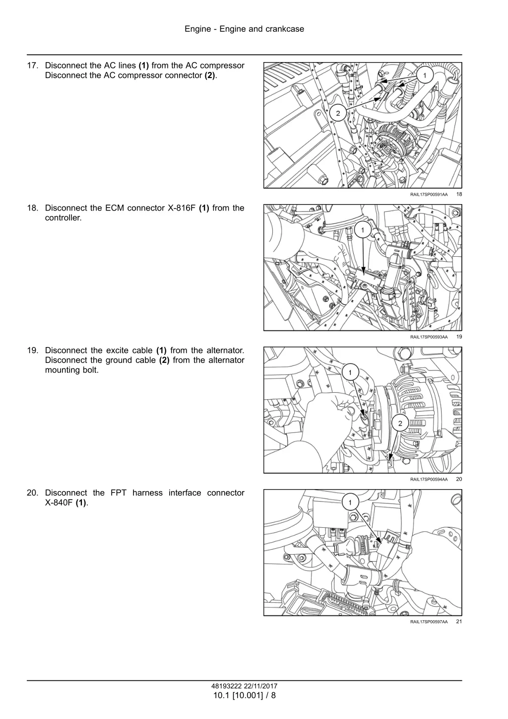 engine engine and crankcase 5