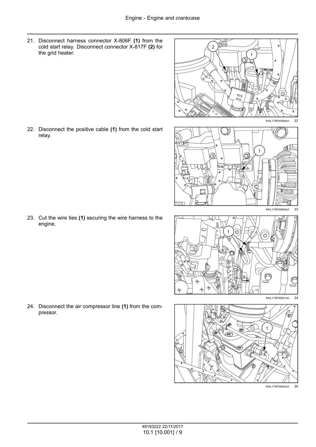 engine engine and crankcase 6