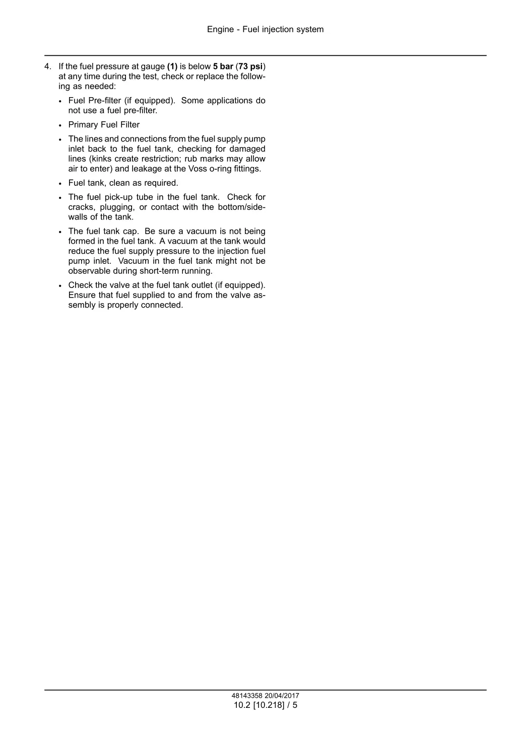 engine fuel injection system 2
