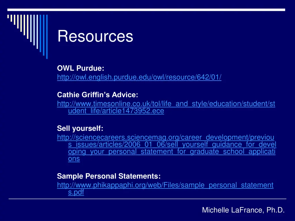 resources