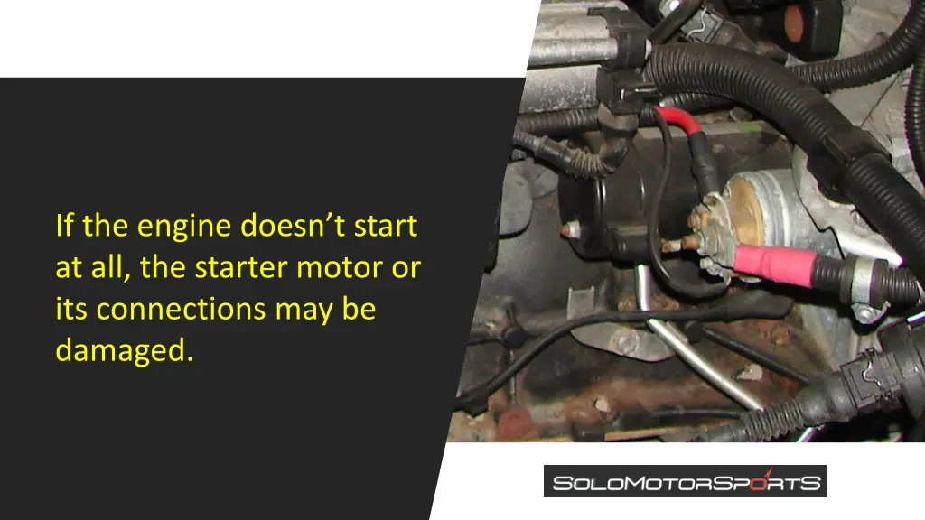 if the engine doesn t start at all the starter