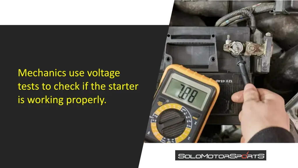 mechanics use voltage tests to check