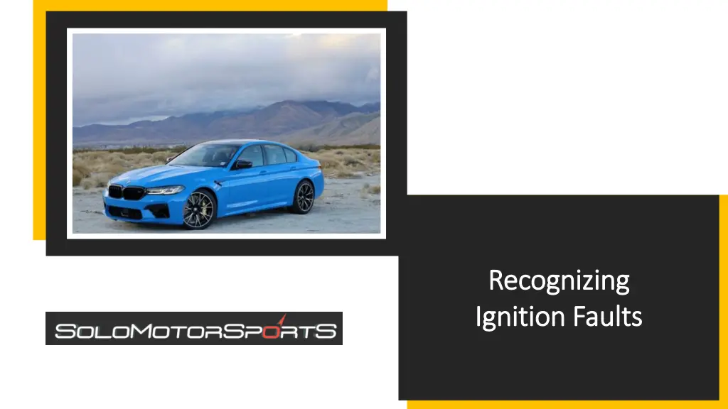 recognizing recognizing ignition faults ignition