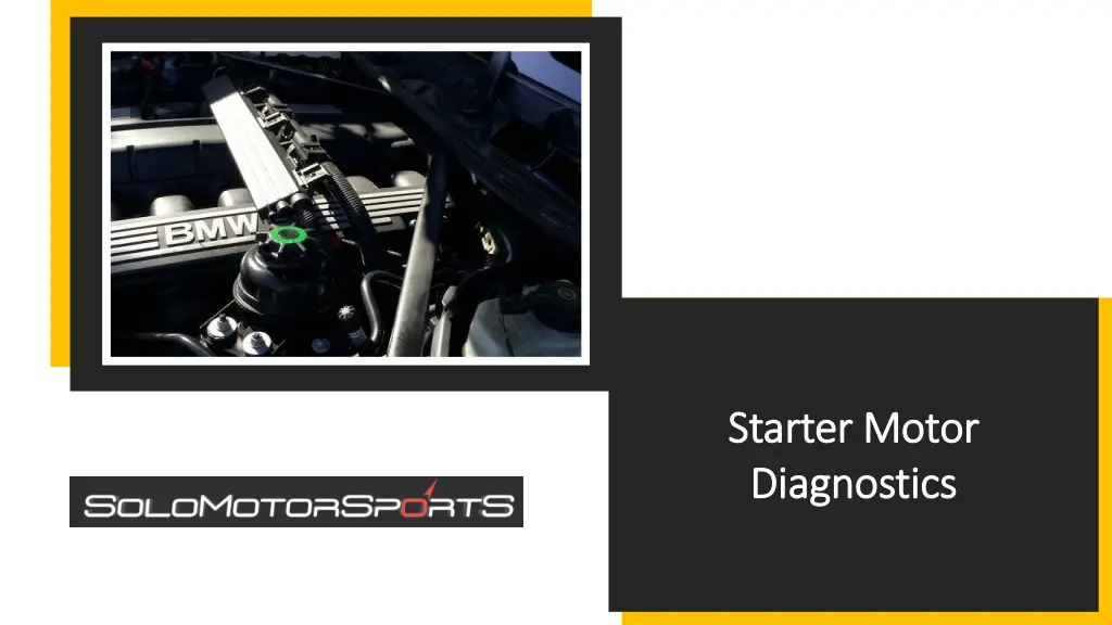 starter motor starter motor diagnostics