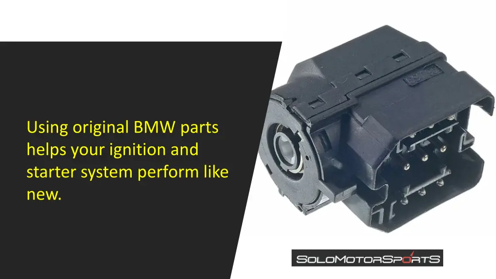 using original bmw parts helps your ignition