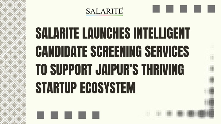 salarite launches intelligent candidate screening