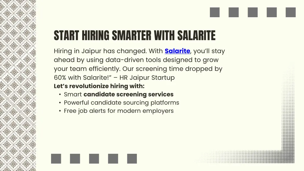 start hiring smarter with salarite hiring