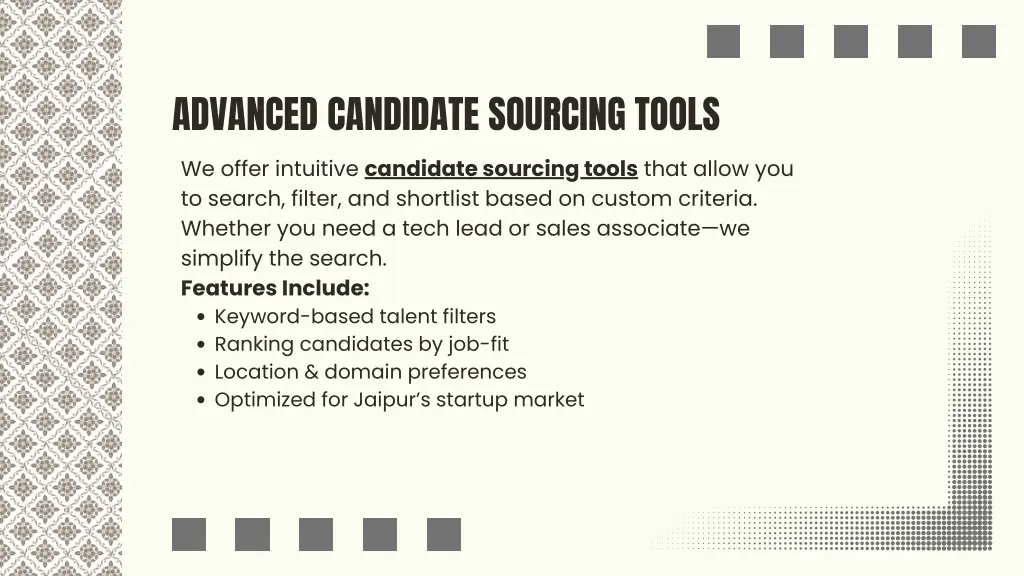 advanced candidate sourcing tools