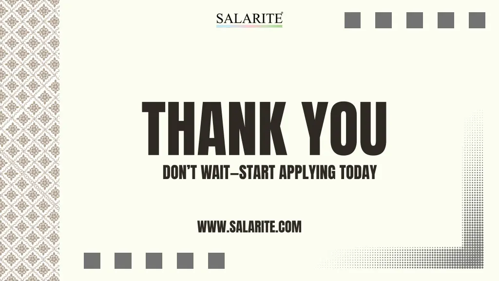 thank you don t wait start applying today