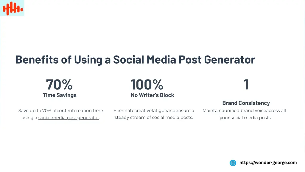 benefits of using a social media post generator