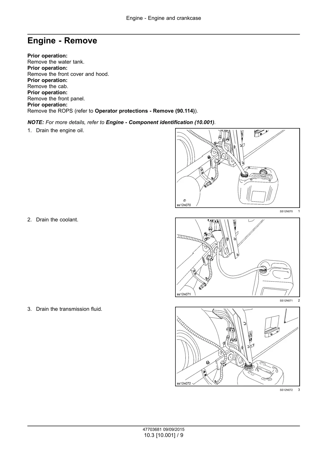 engine engine and crankcase 1