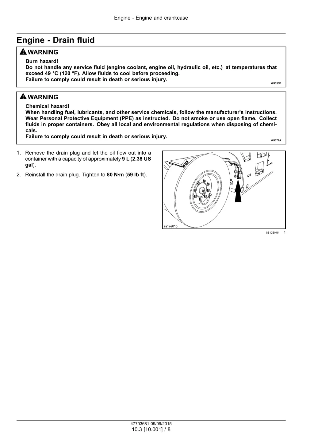 engine engine and crankcase