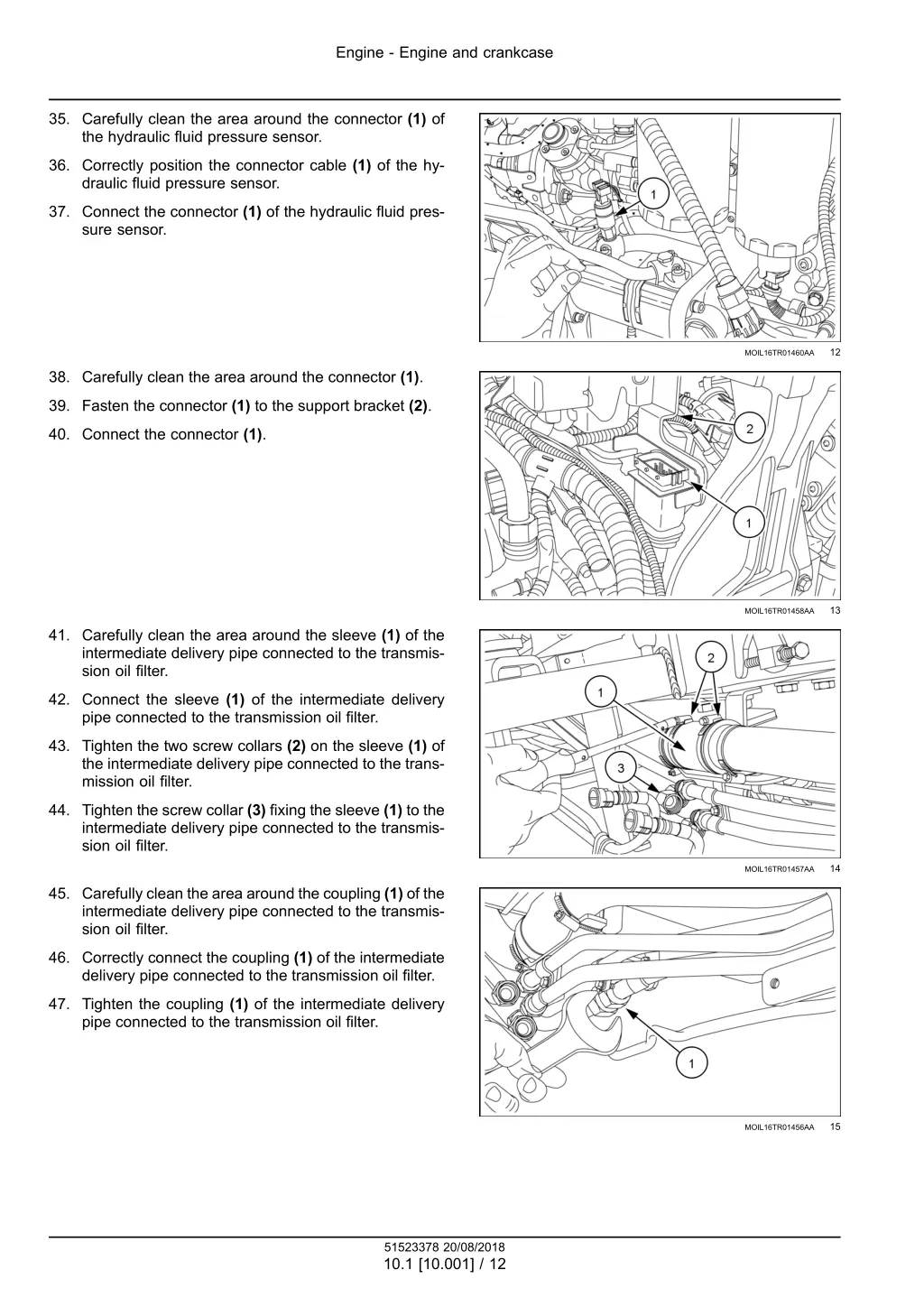 engine engine and crankcase 9