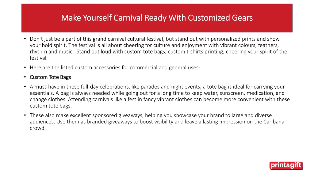 make yourself carnival ready with customized