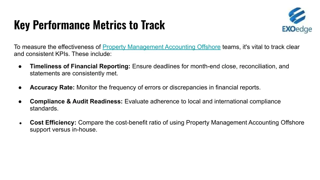 key performance metrics to track
