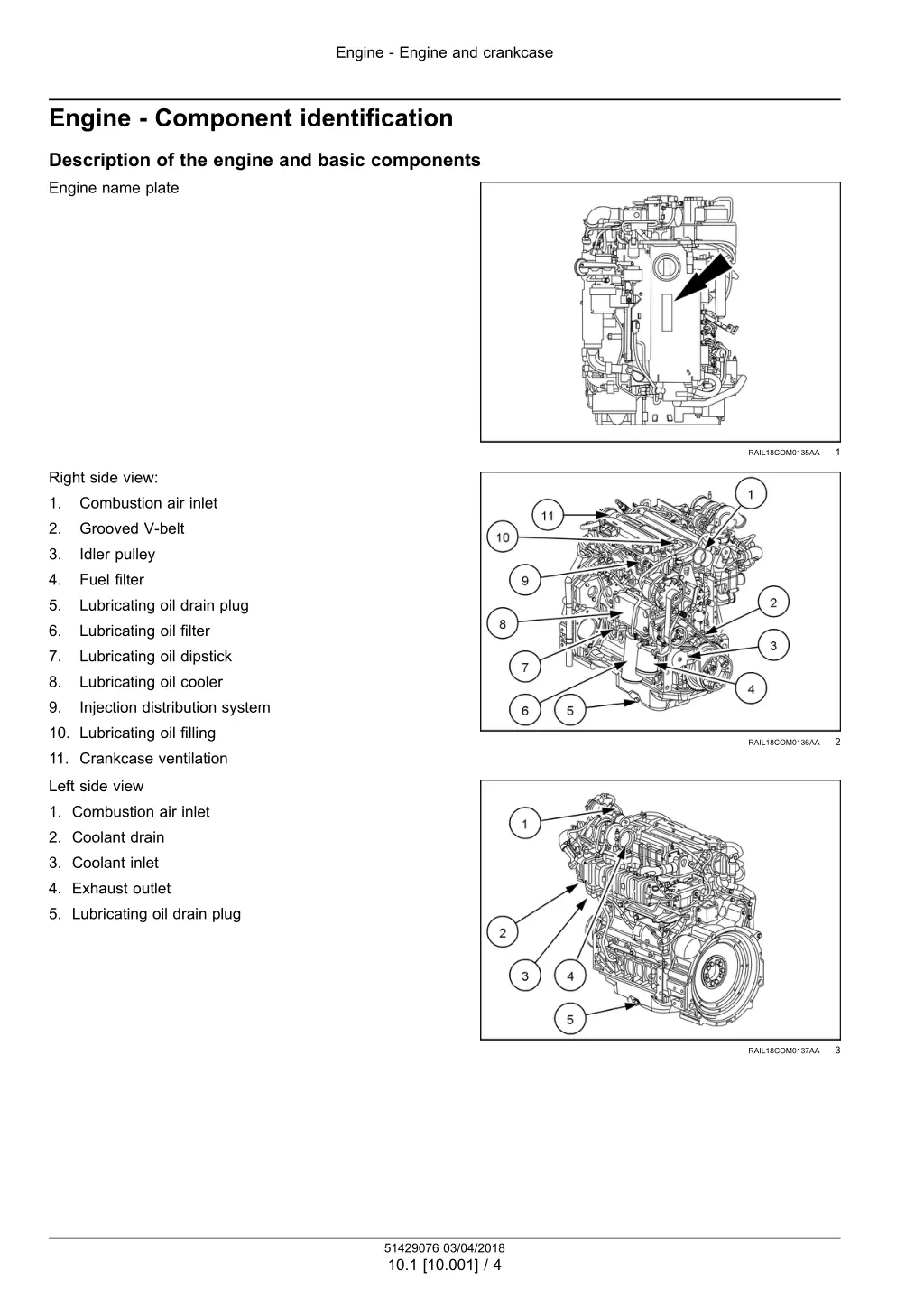 engine engine and crankcase 1