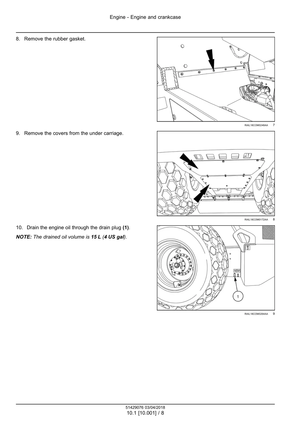 engine engine and crankcase 5
