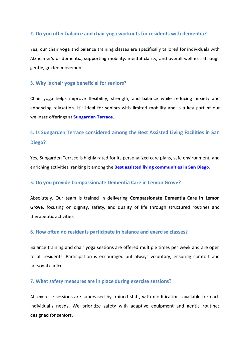 2 do you offer balance and chair yoga workouts
