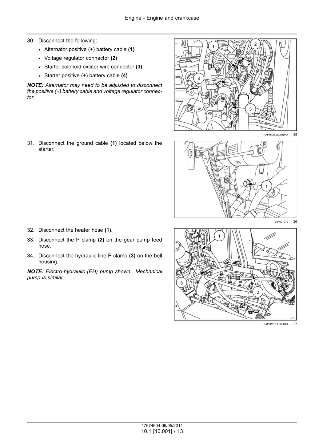 engine engine and crankcase 10