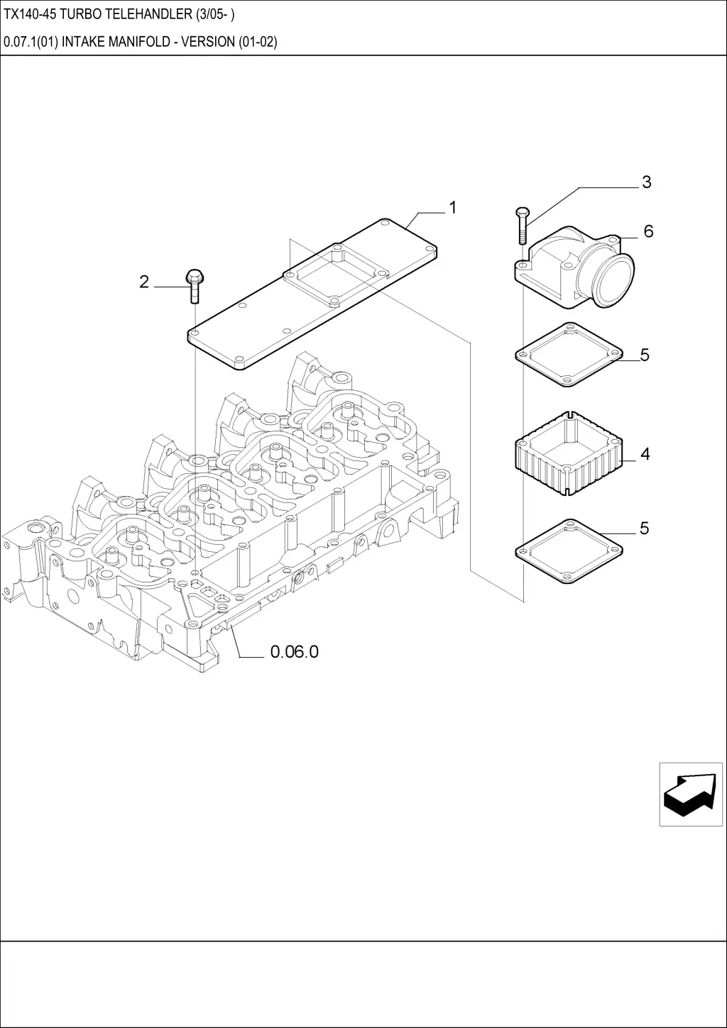 tx140 45 turbo telehandler 3 05 24