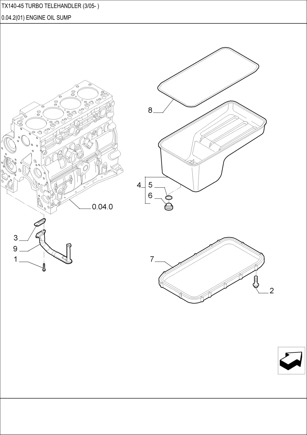 tx140 45 turbo telehandler 3 05 8