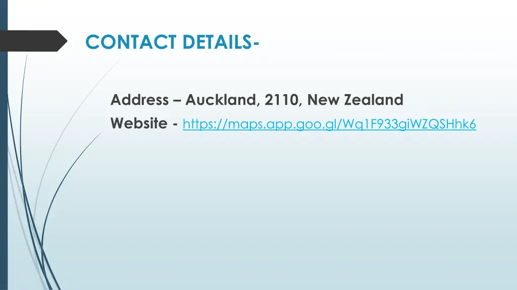 contact details