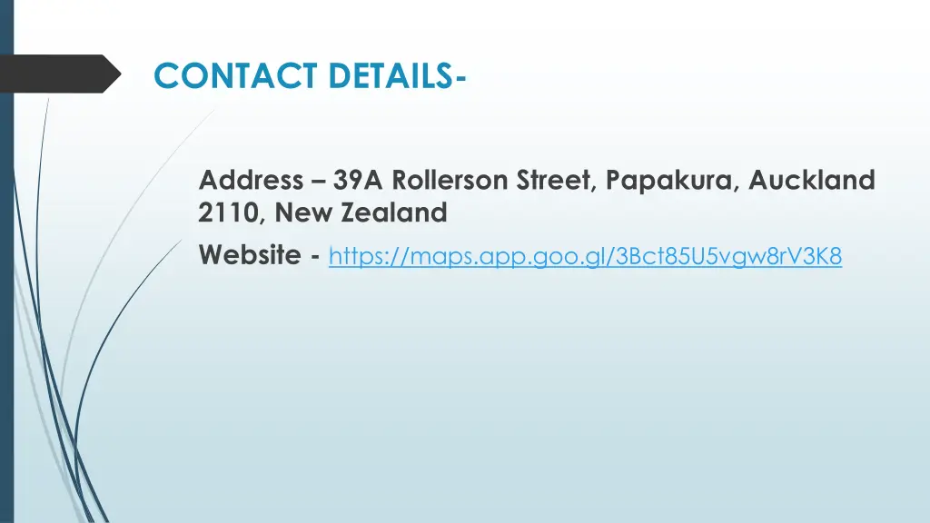 contact details