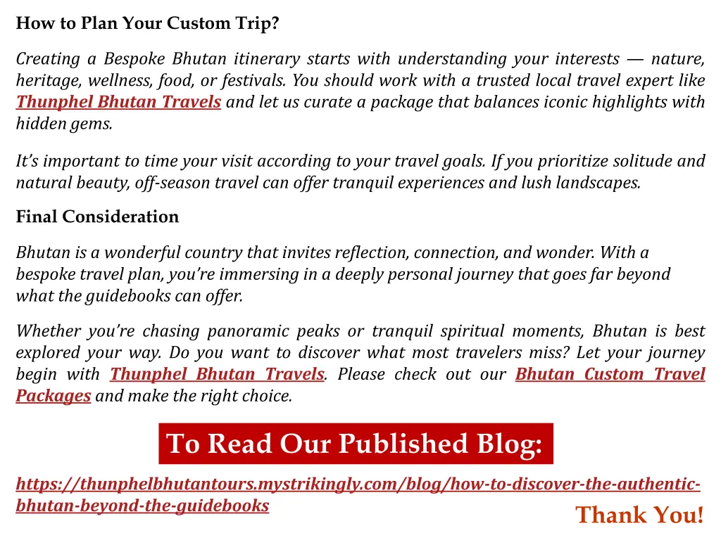 how to plan your custom trip