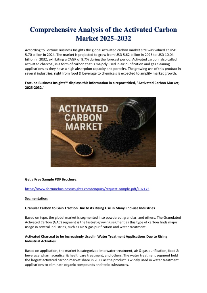 comprehensive analysis of the activated carbon