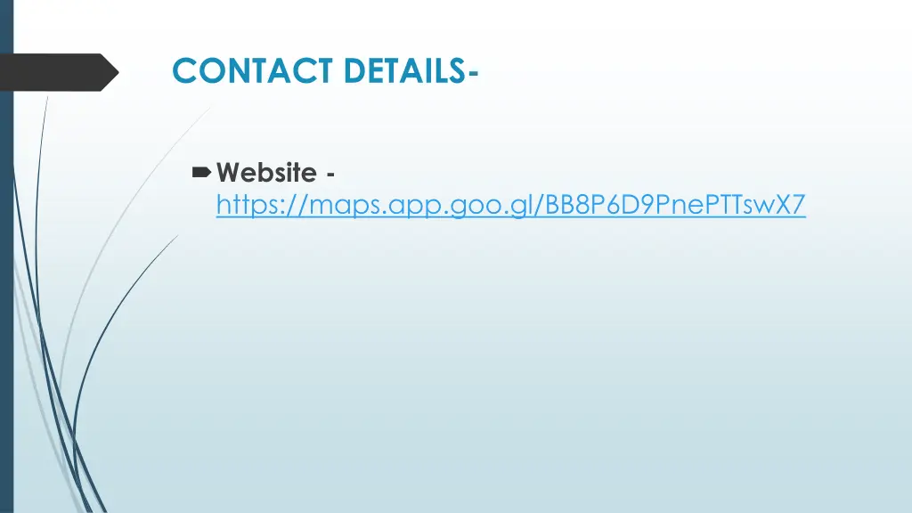 contact details