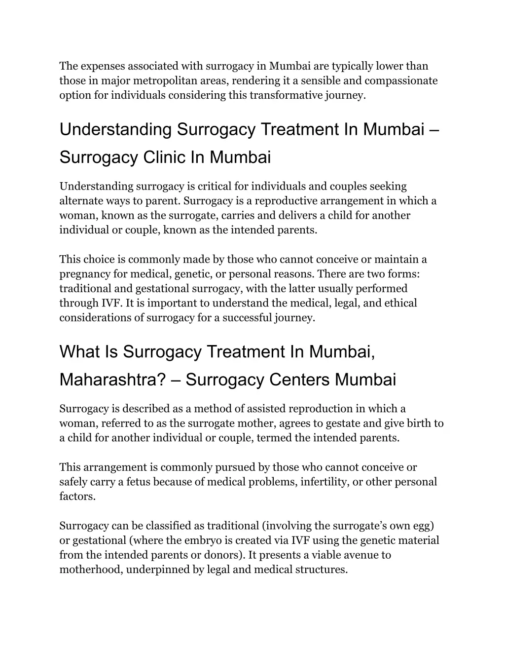 the expenses associated with surrogacy in mumbai