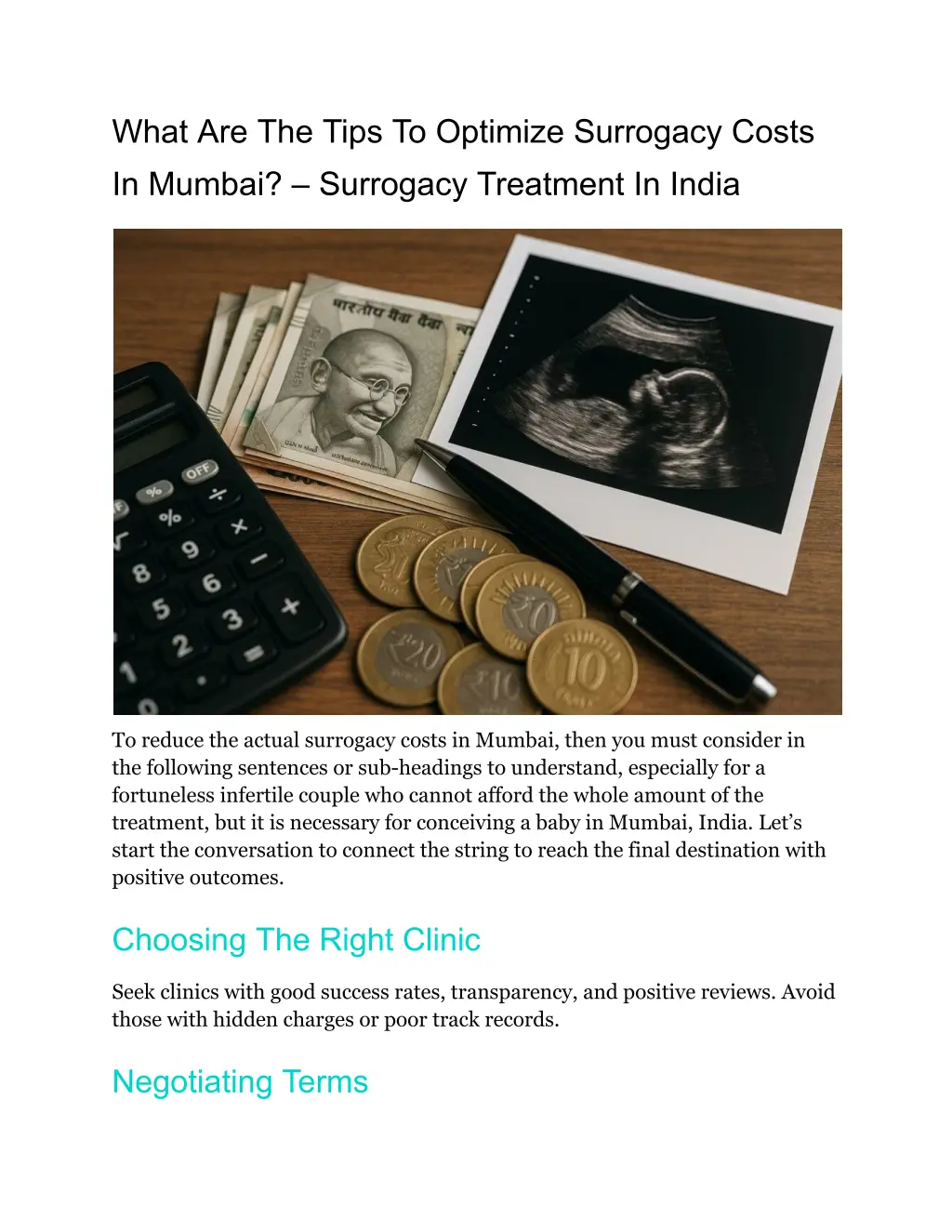 what are the tips to optimize surrogacy costs
