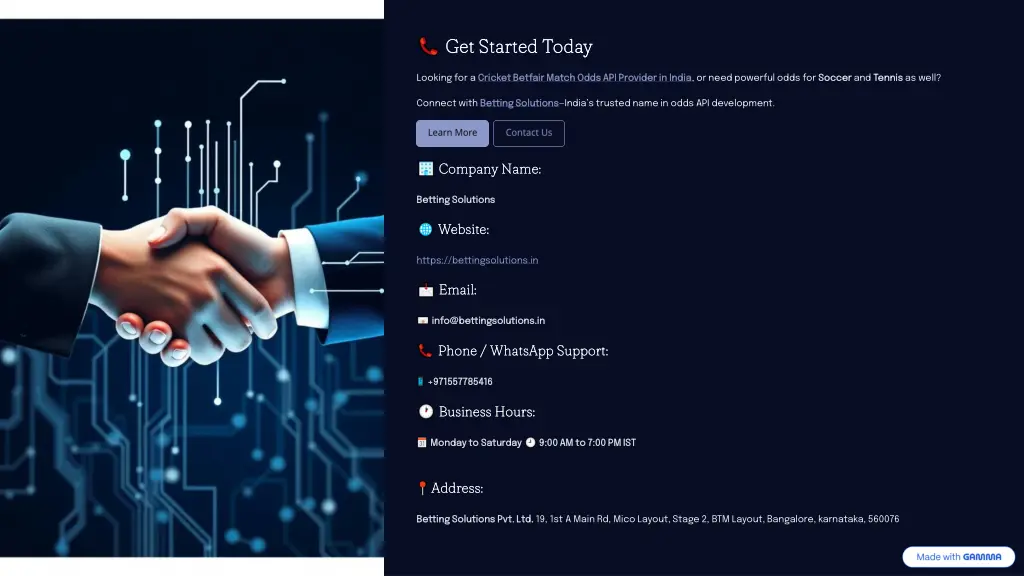 get started today get started today