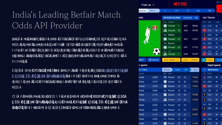 india s leading betfair match odds api provider