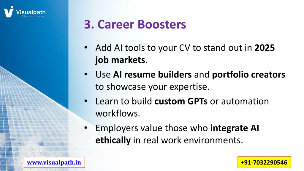 3 career boosters