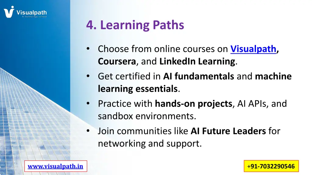 4 learning paths