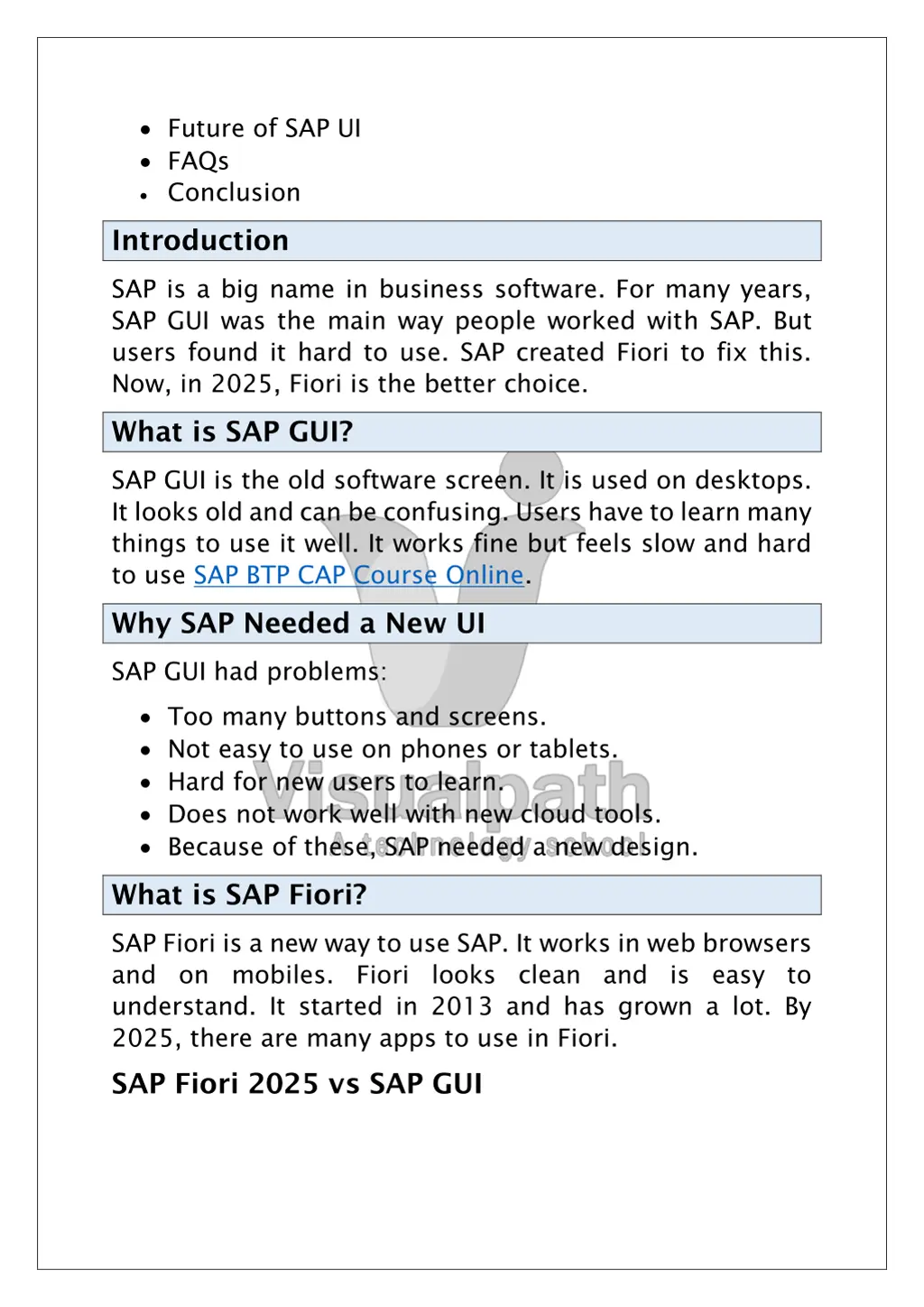 future of sap ui faqs conclusion