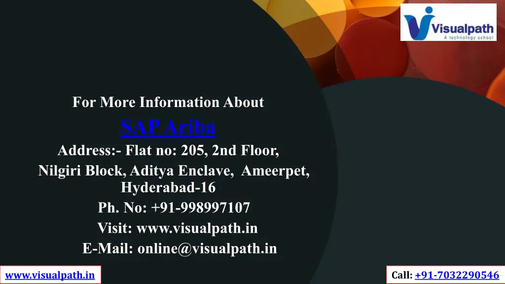 for more information about sap ariba address flat