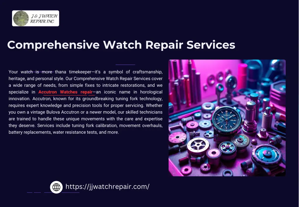 comprehensive watch repair services